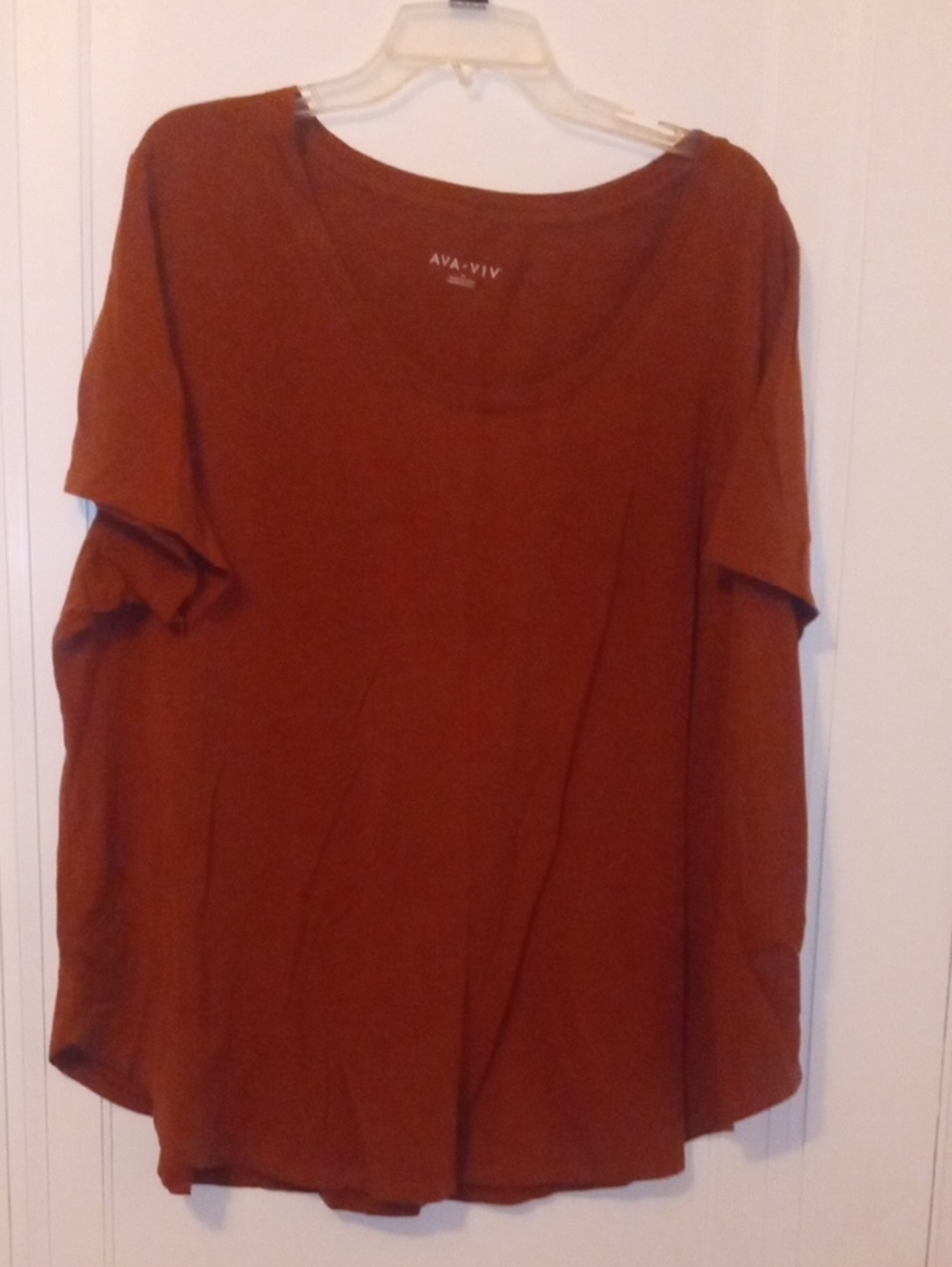 women 3x tshirt Ava & Viv, light brown